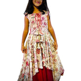 Glitter Glam Beige and Red Dress